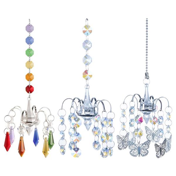 hanging crystal ball prism suncatcher pendant rainbow maker for home decor garden decorations
hanging crystal ball prism suncatcher pendant rainbow maker for home decor garden decorations