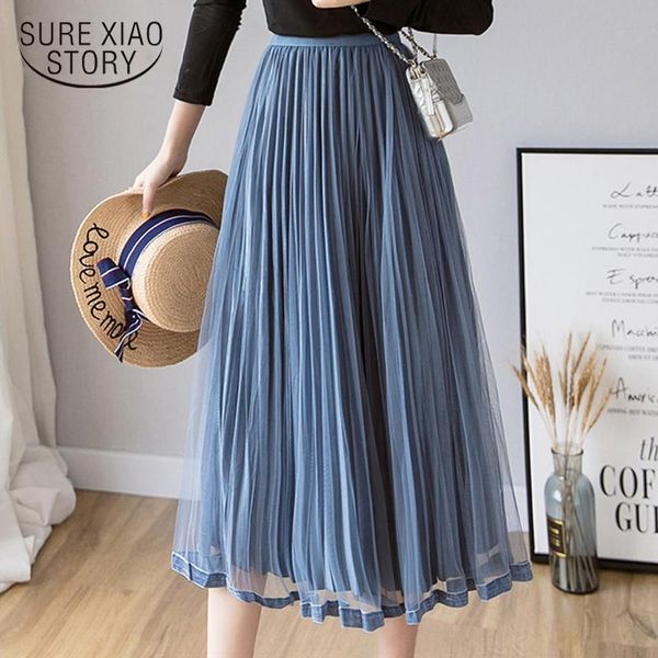 skirts 2021 spring korean version mesh folding skirt gold velvet long large swing solid womens black blue 1932 50
skirts 2021 spring korean version mesh folding skirt gold velvet long large swing solid womens black blue 1932 50