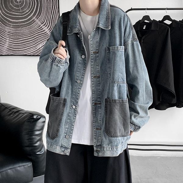men's jackets godlikeu denim coats spring autumn daily casual jeans jacket male big pocket outerwear, Black;brown
men's jackets godlikeu denim coats spring autumn daily casual jeans jacket male big pocket outerwear, Black;brown