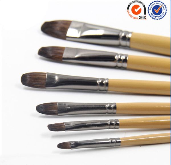 6pcs/set squirrel hair birch rod oil painting brush hazel shape pen bright chrome metal professional art supplies
6pcs/set squirrel hair birch rod oil painting brush hazel shape pen bright chrome metal professional art supplies