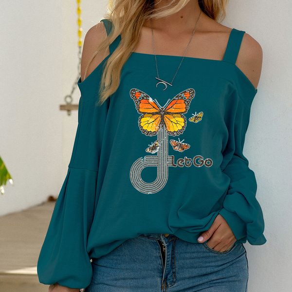 2021 off shoulder women's drs personalized casual loose sweater, Black
2021 off shoulder women's drs personalized casual loose sweater, Black