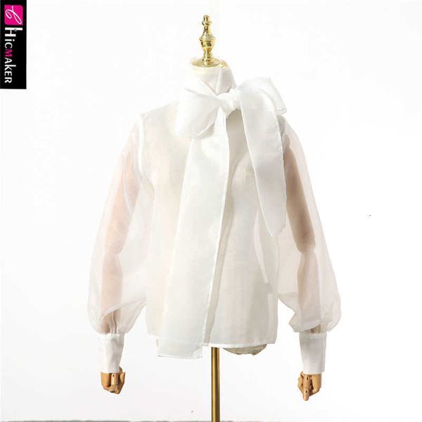women's blouses & shirts sheer mesh tied neck bowknot buttoned shirt women chic elegant office lady spring fall solid plus size ztbd, White
women's blouses & shirts sheer mesh tied neck bowknot buttoned shirt women chic elegant office lady spring fall solid plus size ztbd, White