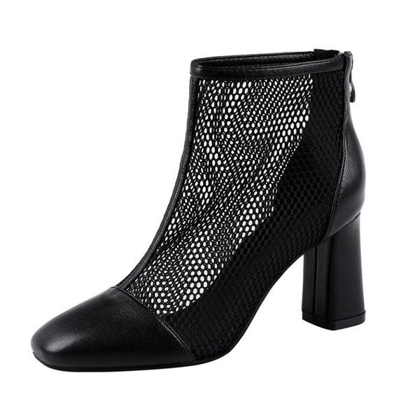 boots meriahzheng square-headed high heels slim mesh chunky breathable sandal back zipper women's lsj-1228-1, Black
boots meriahzheng square-headed high heels slim mesh chunky breathable sandal back zipper women's lsj-1228-1, Black