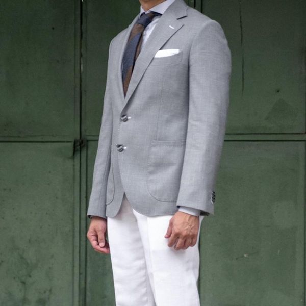 men's suits & blazers tailor made fashion handsome grey blazer with white pants plus size slim fit groom tuxedo for wedding dress busin, White;black
men's suits & blazers tailor made fashion handsome grey blazer with white pants plus size slim fit groom tuxedo for wedding dress busin, White;black