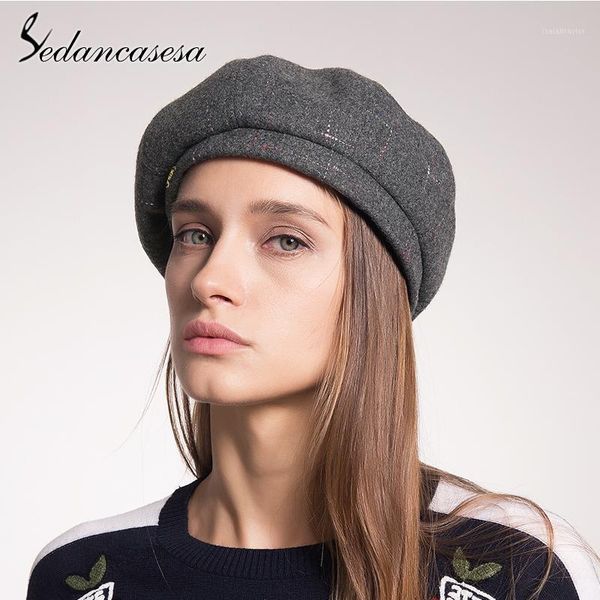 sedancasesa vintage wool beret female warm autumn winter hats for women caps lady girl bowler berets hat, Blue;gray
sedancasesa vintage wool beret female warm autumn winter hats for women caps lady girl bowler berets hat, Blue;gray