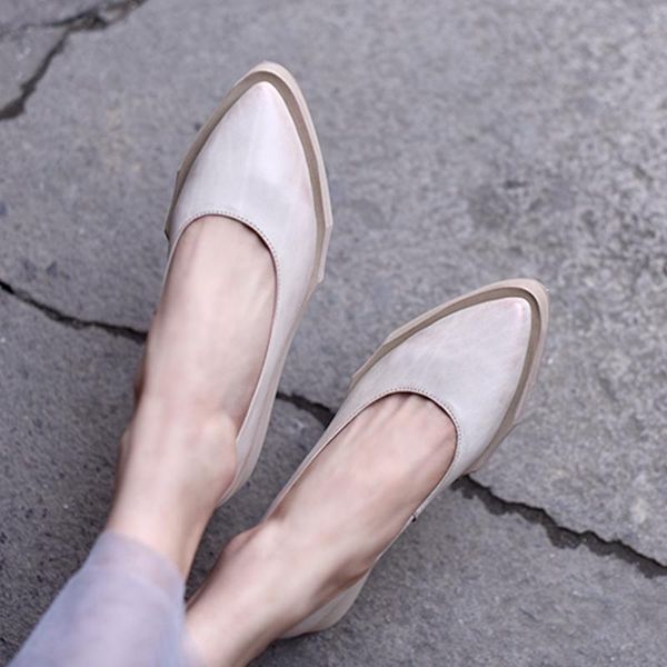 dress shoes artmu original simple cowhide pointed toe shallow mouth women comfortable platform wedges thick sole handmade h909-1, Black
dress shoes artmu original simple cowhide pointed toe shallow mouth women comfortable platform wedges thick sole handmade h909-1, Black