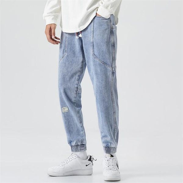 men's jeans men's spring simple personalized line stitching loose large fashion street wear youth casual leggings, Blue
men's jeans men's spring simple personalized line stitching loose large fashion street wear youth casual leggings, Blue
