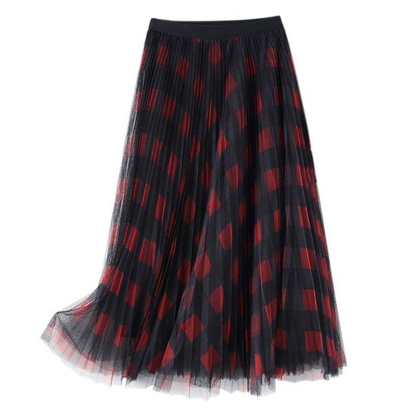 skirts women mid-calf fashion high waist multi-layer mesh chic plaid pleated skirt s1, Black
skirts women mid-calf fashion high waist multi-layer mesh chic plaid pleated skirt s1, Black