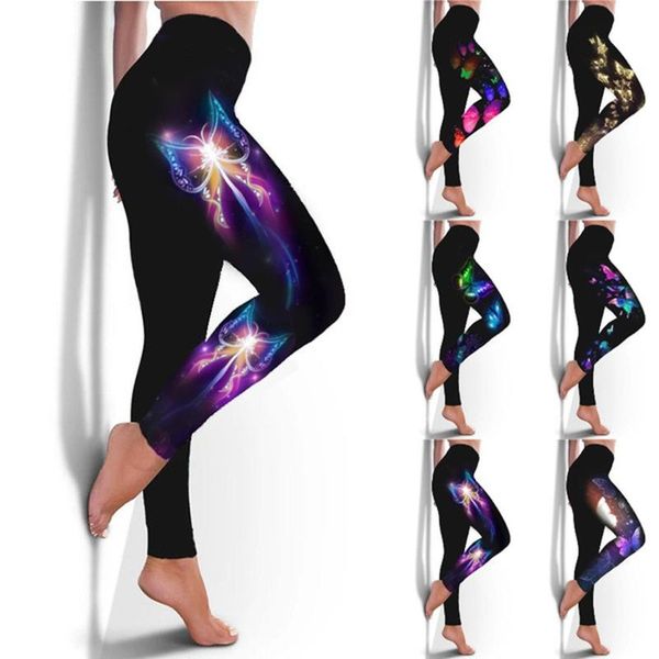 women's leggings women high waist butterfly printed sports pants fitness stretch slim casual seamless gym, Black
women's leggings women high waist butterfly printed sports pants fitness stretch slim casual seamless gym, Black