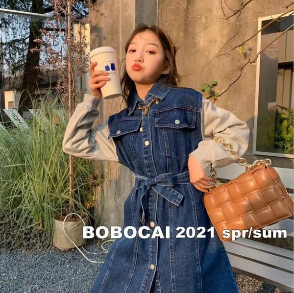 korean style girls denim patchwork dress fashion spring dresses 4-10 years a263 girl's, Red;yellow
korean style girls denim patchwork dress fashion spring dresses 4-10 years a263 girl's, Red;yellow