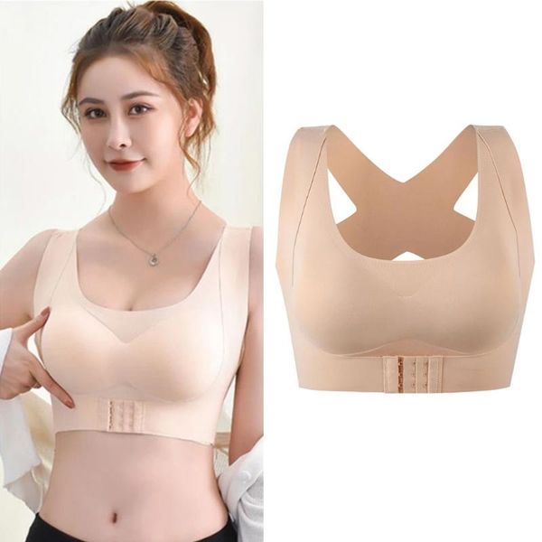 bras women 2-in-1 seamless bra underwear front buckle push up bralette criss cross back wireless posture corrector tank top, Red;black
bras women 2-in-1 seamless bra underwear front buckle push up bralette criss cross back wireless posture corrector tank top, Red;black