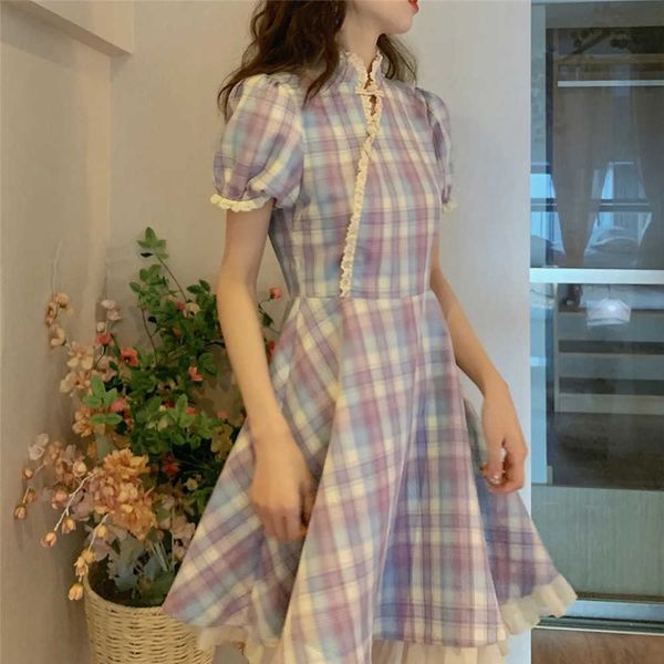 vintage gothic lace ruffle lolita stand dress lace ruffled plaid style slim chinese cheongsam dress short sleeve dresses summer 210619, Black;gray
vintage gothic lace ruffle lolita stand dress lace ruffled plaid style slim chinese cheongsam dress short sleeve dresses summer 210619, Black;gray