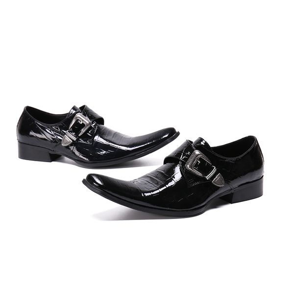 korean style men genuine leather shoes square toe buckle strap crocodile skin business dress oxford shoes scarpe da uomo, Black
korean style men genuine leather shoes square toe buckle strap crocodile skin business dress oxford shoes scarpe da uomo, Black