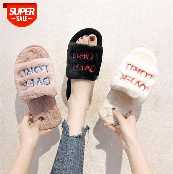 furry slippers for women outside wear korean version of fluff floor one-word letter solid color cotton indoor and outdoor #n35b, Black
furry slippers for women outside wear korean version of fluff floor one-word letter solid color cotton indoor and outdoor #n35b, Black