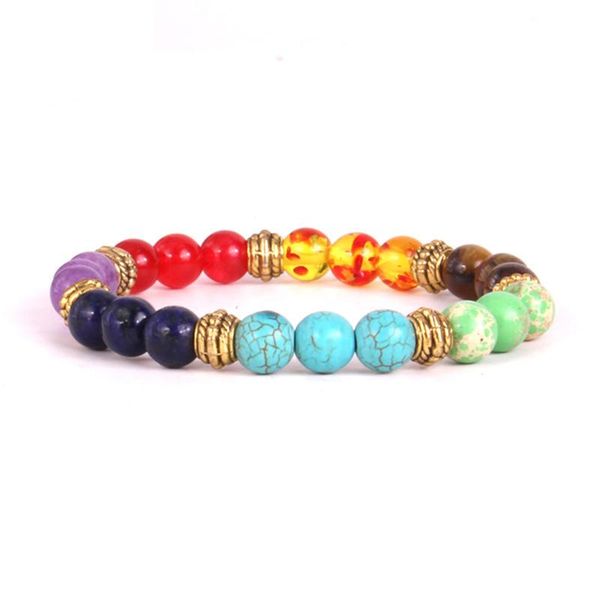beaded, strands 7 chakra healing beaded bracelet rainbow color natural stone beads wrist jewelry pr sale, Black
beaded, strands 7 chakra healing beaded bracelet rainbow color natural stone beads wrist jewelry pr sale, Black
