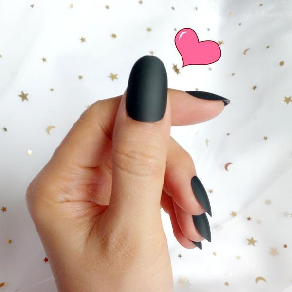 pcs matte black artificial fake nails short false with design full cover manicure tips for lady finger by1, Red;gold
pcs matte black artificial fake nails short false with design full cover manicure tips for lady finger by1, Red;gold
