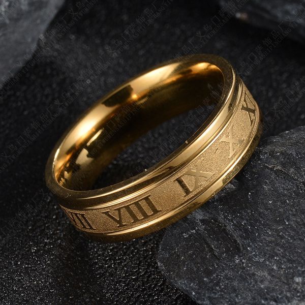 2020 vintage roman numerals temperament fashion 6mm width stainless steel rings for men jewelry gift 823 t2, Silver
2020 vintage roman numerals temperament fashion 6mm width stainless steel rings for men jewelry gift 823 t2, Silver