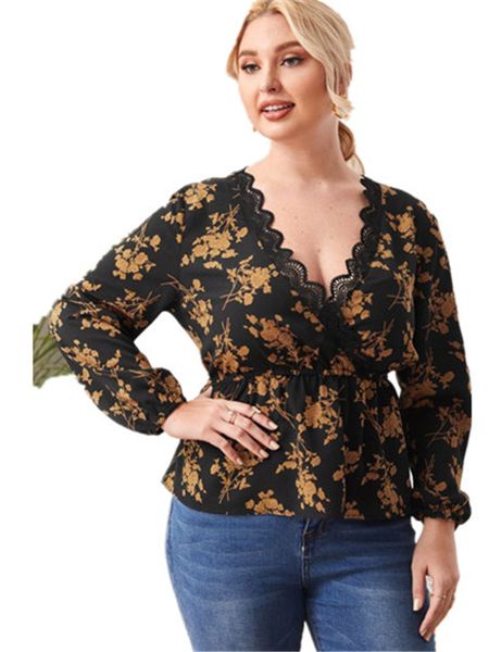 plus size t-shirt womens t shirts summer printed v-neck stitching temperament short sleeve women clothing, Black
plus size t-shirt womens t shirts summer printed v-neck stitching temperament short sleeve women clothing, Black