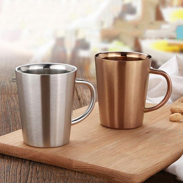 mugs 2pcs/lot 320ml stainless steel double-wall coffee mug office water cup with handle anti-scald milk tea portable beer
mugs 2pcs/lot 320ml stainless steel double-wall coffee mug office water cup with handle anti-scald milk tea portable beer