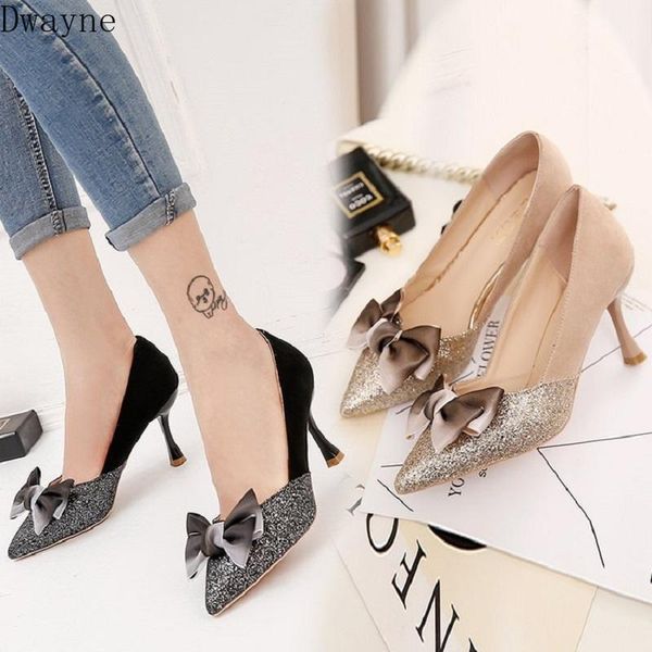 dress shoes high-heeled women's fine with 2021 spring pointed a bow shallow suede matte, Black
dress shoes high-heeled women's fine with 2021 spring pointed a bow shallow suede matte, Black