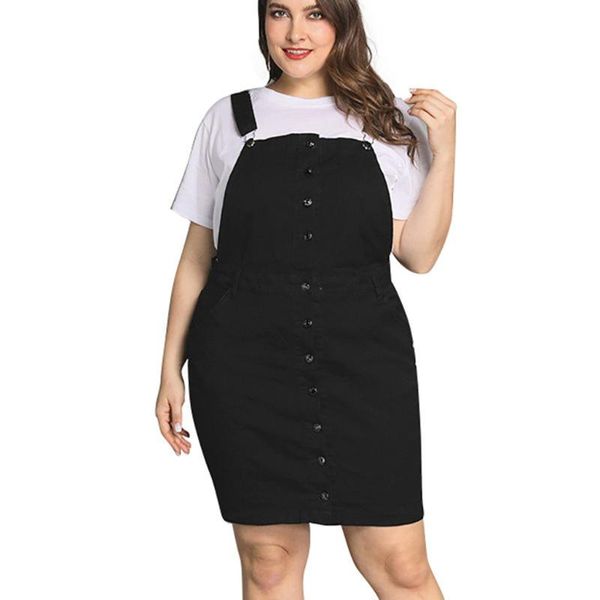 casual dresses summer autumn size women denim black button pocket ladies mini dress fashion large strap female #10, Black;gray
casual dresses summer autumn size women denim black button pocket ladies mini dress fashion large strap female #10, Black;gray