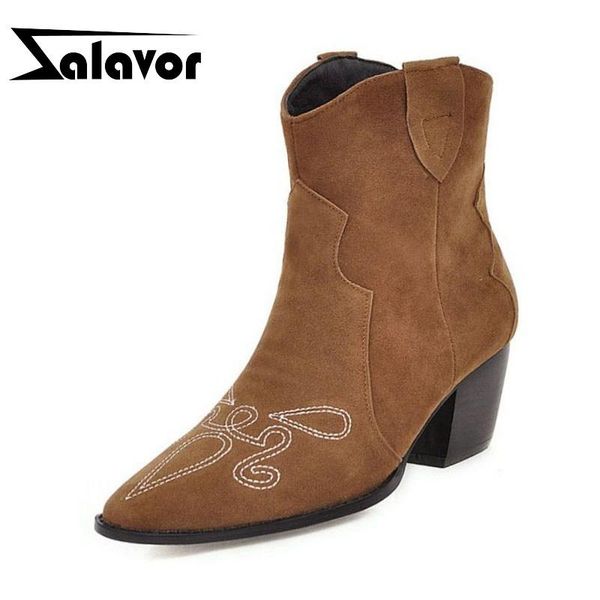 boots zalavor big size 34-48 high heels ankle women pointed toe western cowgirl winter shoes warm fur short, Black
boots zalavor big size 34-48 high heels ankle women pointed toe western cowgirl winter shoes warm fur short, Black