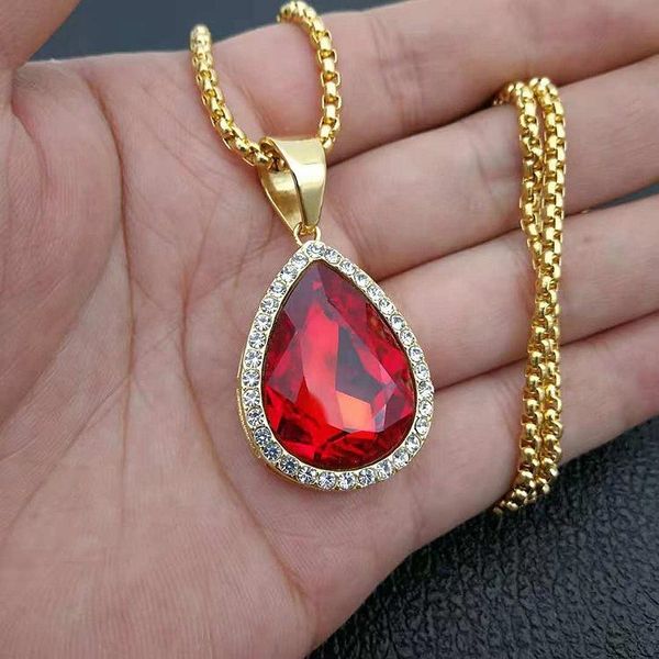 pendant necklaces hip hop men's trendy iced out necklace jewelry gold color red black micro pave big stone, Silver
pendant necklaces hip hop men's trendy iced out necklace jewelry gold color red black micro pave big stone, Silver