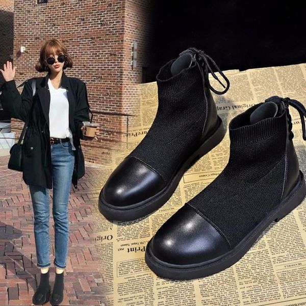 boots women's 2021 elastic with low heel and lace up at the back winter women woman shoes, Black
boots women's 2021 elastic with low heel and lace up at the back winter women woman shoes, Black