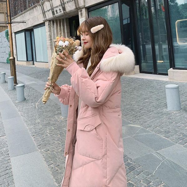 women's down & parkas autumn winter women fashion korean solid hooded zipper long jacket coats female loose thicken warm outerwear a05, Black
women's down & parkas autumn winter women fashion korean solid hooded zipper long jacket coats female loose thicken warm outerwear a05, Black