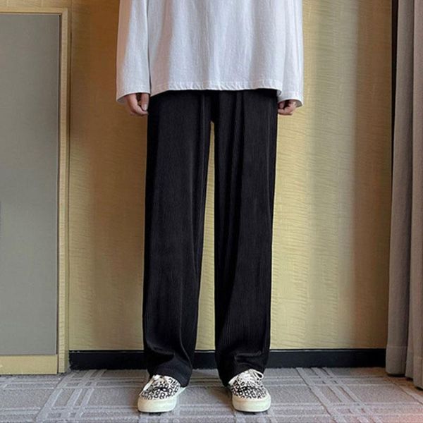 men's pants corduroy harajuku style summer thin loose straight casual mopping trousers, Black
men's pants corduroy harajuku style summer thin loose straight casual mopping trousers, Black