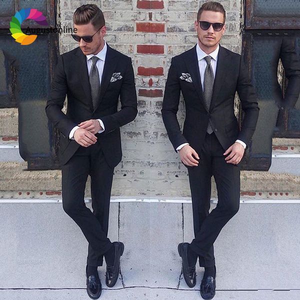 men's suits & blazers black men for business slim fit groom tuxedo peaked lapel man blazer terno masculino jacket pants 2piece cos, White;black
men's suits & blazers black men for business slim fit groom tuxedo peaked lapel man blazer terno masculino jacket pants 2piece cos, White;black