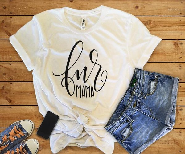 women's t-shirt fur mama mom tshirts letters women funny cute o-neck short sleeve summer t-shirts 100% cotton tees for mother's da, White
women's t-shirt fur mama mom tshirts letters women funny cute o-neck short sleeve summer t-shirts 100% cotton tees for mother's da, White