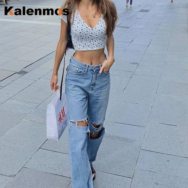 high waist denim pants women kalenmons washed jeans pocket bleached summer casual trousers 2021 baggy work jean vintage women's, Blue
high waist denim pants women kalenmons washed jeans pocket bleached summer casual trousers 2021 baggy work jean vintage women's, Blue