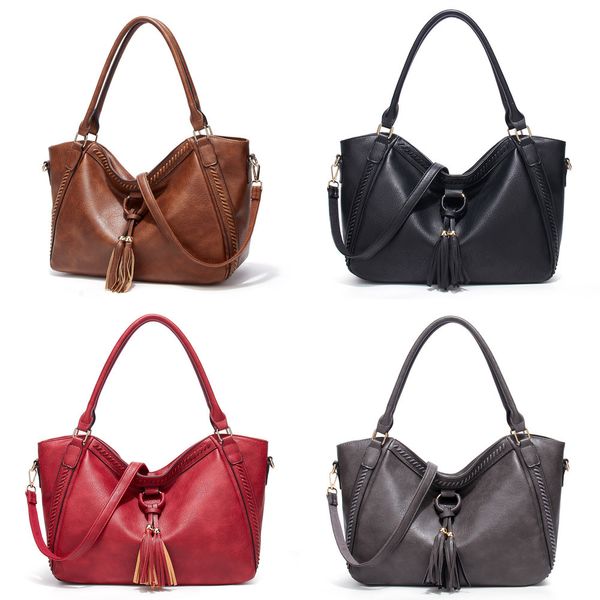 2021 winter new fashion bag women's handbag one shoulder messenger tote bag, Black;red
2021 winter new fashion bag women's handbag one shoulder messenger tote bag, Black;red