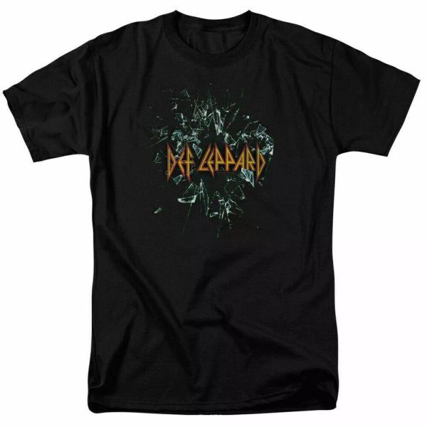 def leppard broken glass t shirt licensed rock n roll music concert tee black, White;black
def leppard broken glass t shirt licensed rock n roll music concert tee black, White;black