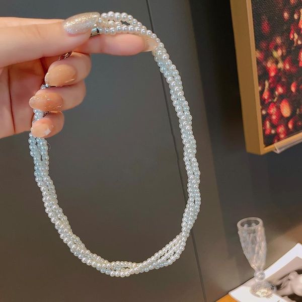 chokers twining vintage pearl necklaces for women trendy french romantic style wedding jewelry personality irregular clavicle chain, Golden;silver
chokers twining vintage pearl necklaces for women trendy french romantic style wedding jewelry personality irregular clavicle chain, Golden;silver