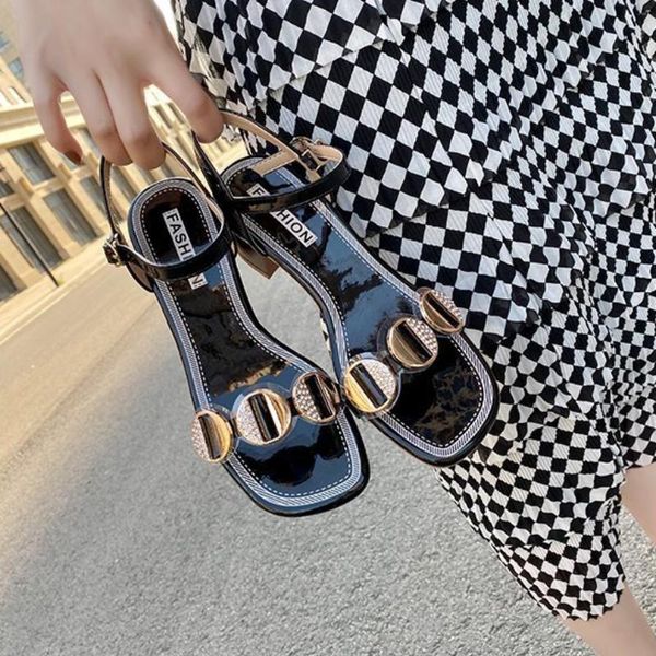 sandals women's 2021 beige pu leather rhinestone square heel buckle strap non-slip office fashion party female shoes, Black
sandals women's 2021 beige pu leather rhinestone square heel buckle strap non-slip office fashion party female shoes, Black