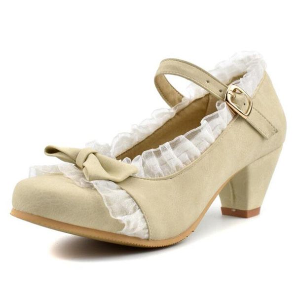 dress shoes high heels 2021 women lolita ankle strap pumps spring bow lotus leaf lace party big size 46 47 48, Black
dress shoes high heels 2021 women lolita ankle strap pumps spring bow lotus leaf lace party big size 46 47 48, Black