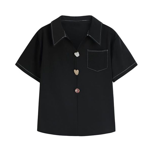 women's blouses & shirts design button fashion summer blouse women simple casual solid turn down collar short sleeve sundress high stre, White
women's blouses & shirts design button fashion summer blouse women simple casual solid turn down collar short sleeve sundress high stre, White