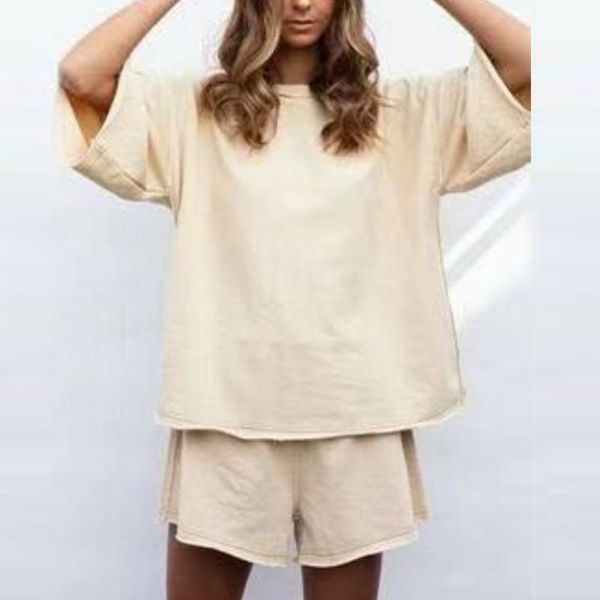women's tracksuits round neck oversized t shirt women shorts sets drop-shoulder 3/4 sleeve loose tracksuit suit ladies summer sporty se, Gray
women's tracksuits round neck oversized t shirt women shorts sets drop-shoulder 3/4 sleeve loose tracksuit suit ladies summer sporty se, Gray