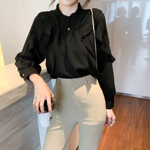 women's blouses & shirts coigarsam blouse women autumn 2021 long sleeve chiffon ruffled white black blusas womens and
women's blouses & shirts coigarsam blouse women autumn 2021 long sleeve chiffon ruffled white black blusas womens and