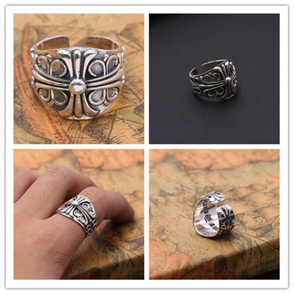 925 sterling silver handmade men's thick cross adjustable rings american european punk gothic antique silver vintage luxury jewelry gif
925 sterling silver handmade men's thick cross adjustable rings american european punk gothic antique silver vintage luxury jewelry gif