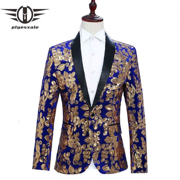 men's suits & blazers plyesxale floral blazer men slim fit mens sequin jacket singer dj party stage prom wear black royal blue red grey, White;black
men's suits & blazers plyesxale floral blazer men slim fit mens sequin jacket singer dj party stage prom wear black royal blue red grey, White;black