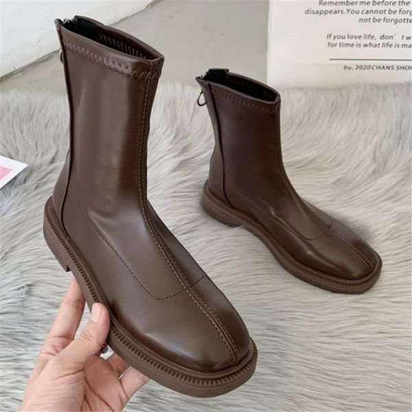boots retro women's black brown pu leather 2022 autumn winter fashion ladies plush warm ankle snow botas mujer
boots retro women's black brown pu leather 2022 autumn winter fashion ladies plush warm ankle snow botas mujer