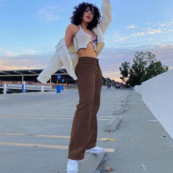 women's jeans brown vintage baggy women 90s streetwear pockets wide leg cargo pants y2k low waist straight denim trousers 2021, Blue
women's jeans brown vintage baggy women 90s streetwear pockets wide leg cargo pants y2k low waist straight denim trousers 2021, Blue