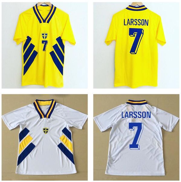 1994 sweden larsson mens soccer jerseys national team retro dahlin brolin ingesson home yellow away white football shirts uniforms, Black;yellow
1994 sweden larsson mens soccer jerseys national team retro dahlin brolin ingesson home yellow away white football shirts uniforms, Black;yellow