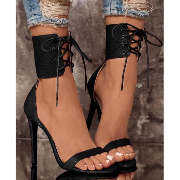 sandals savaly summer heels women 2021 snakeskin pattern high open toe lace up streetwear cover heel pumps fashion shoes, Black
sandals savaly summer heels women 2021 snakeskin pattern high open toe lace up streetwear cover heel pumps fashion shoes, Black