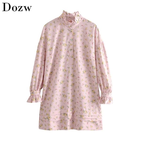 fashion floral print mini shirt dress ruffled long sleeve vintage party ladies loose casual chic es vestidos 210515, Black;gray
fashion floral print mini shirt dress ruffled long sleeve vintage party ladies loose casual chic es vestidos 210515, Black;gray