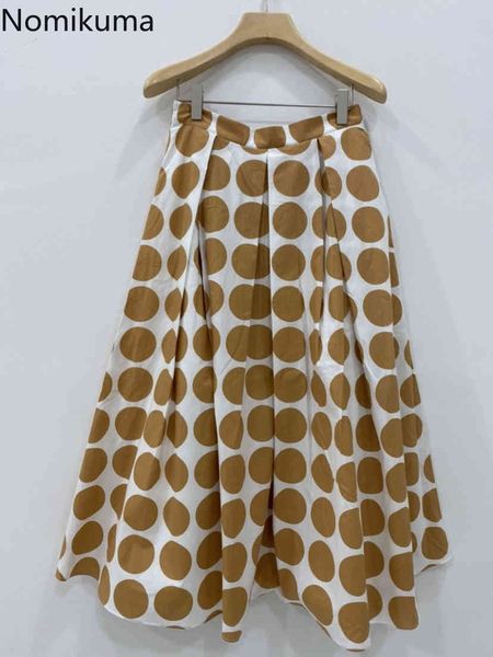 nomikuma woman skirts korean dot high waist a-line mid-calf bottoms summer new sweet skirt faldas mujer 6g822 210427, Black
nomikuma woman skirts korean dot high waist a-line mid-calf bottoms summer new sweet skirt faldas mujer 6g822 210427, Black