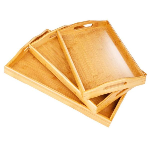 kitchen storage & organization bamboo serving tray with handles large food trays for eating breakfast set of 3 coffee table decor (natural p
kitchen storage & organization bamboo serving tray with handles large food trays for eating breakfast set of 3 coffee table decor (natural p